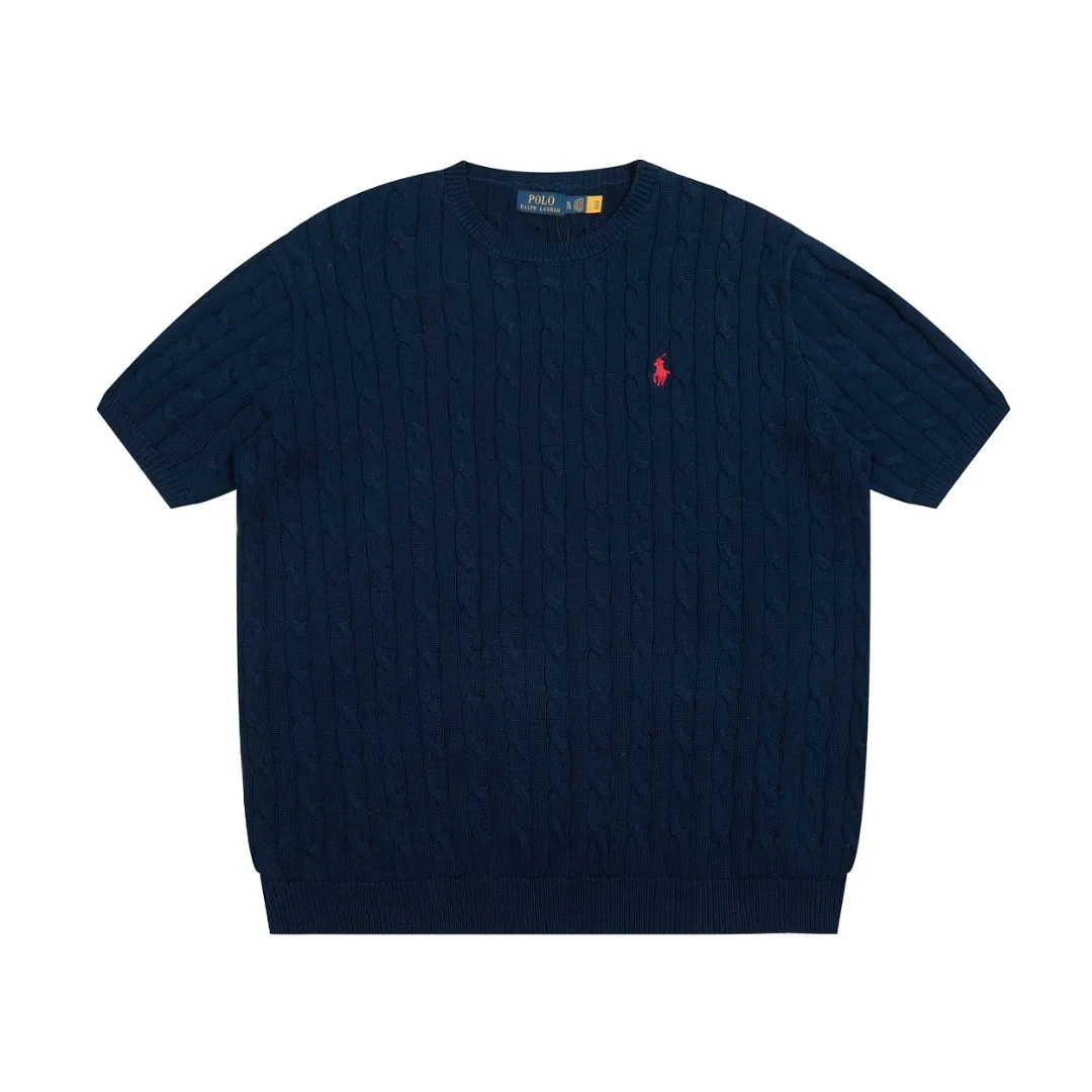 🅿️170 "Top quality" Style number: DS052# (not off the shelves all year round) [Ralph Lauren men's round neck solid color pony embroidered logo knitted short sleeves] ✅Ralph Lauren classic basic versatile men's knitted short sleeves for all seasons ✅Main supply platform live broadcast Wholesale entities Replenish when out of stock Not off the shelves ✅ZP quality 1:1 version Scan the code to enter the GF website Counter quality ✅Detailed quality The only one in Guangzhou Imported high-quality cotton yarn, focusing on high-end, cost-effective, good quality needless to say ✅The version is restored to the original order, the maximum size can be worn up to 200 pounds, loose, comfortable and stress-free ✅The upper body is simple and easy to match, a must-have for men ootd. Good-looking clothes are never picky. A must-have recommendation for men's wardrobe. Size: S-XL Color: Black White Gray Khaki Navy Blue Gentleman Lake Blue